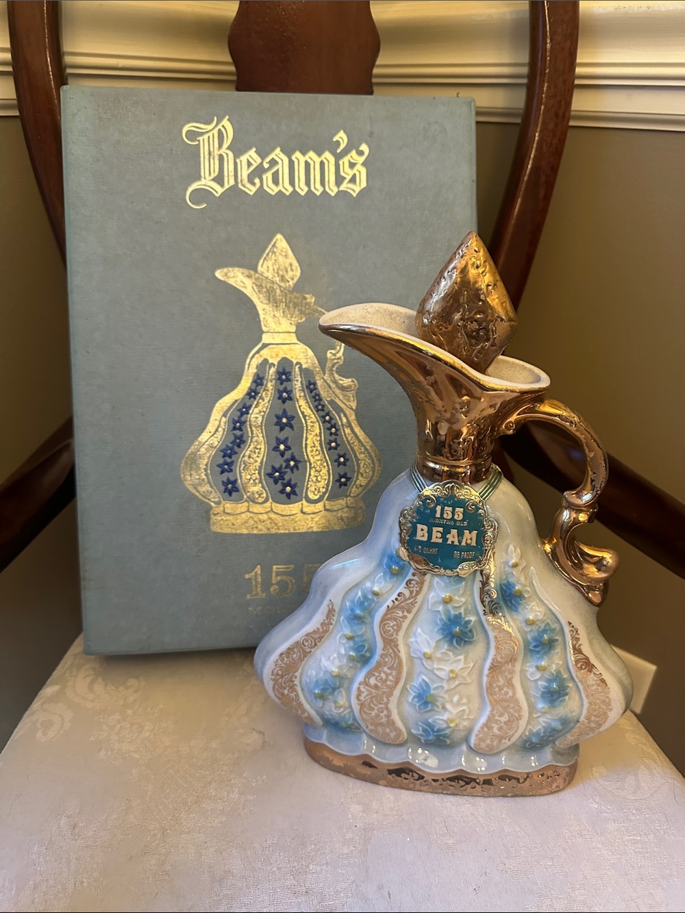 Jim Beam’s 155 Months 1970 whiskey decanter and box